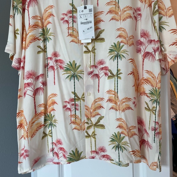 Zara Printed Short Sleeve Shirt - Picture 3 of 7